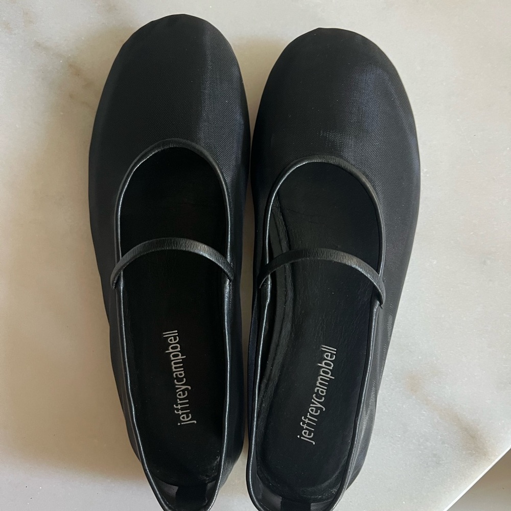 Jeffrey Campbell Mesh Black Flats
